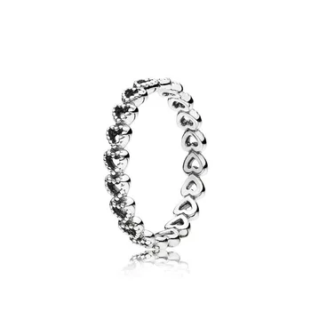 2020 Ny Stil 925 Sterling Sølv Knyttet Kærlighed Ring For Kvinder Fashion Party Retro Hule Petite Ring Fine Smykker Gave