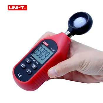 ENHED UT383 Mini Light Meter 200,000 LUX Digital Luxmeter Lux Luminans Fc Test Max Min Illuminometers Fotometer Gratis Fragt