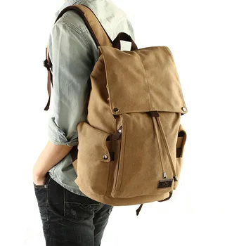 Mænd rygsæk fritid shouldertravel Retro kanvas rygsække mænds tasker studerende skoletaske tasker