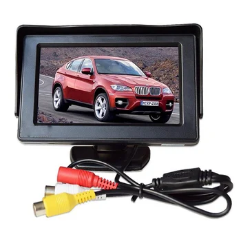 4.3 tommer TFT LCD-Bil Overvåge Bil Reverse Parkering skærm med LED-baggrundsbelysning skærm til bakkamera DVD