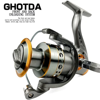 GHOTDA Spinning-Fiskeri Hjuls 5.2:1 Ratio 13BB kugleleje 10KG Antal Dray 1000-7000 Carretes De Pesca Para Mar 70501