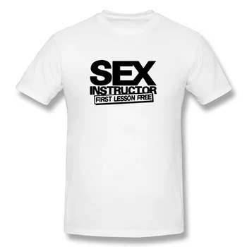 Sex-Instruktør Sjove Kreative Herre Mænd T-Shirt-Nyhed Korte Ærmer O Hals Bomuld Casual T-shirt, Top, Tee Plus Størrelse