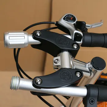 1 Stykke Sammenklappelig Metal Foldning Cykelstyr MTB Mountainbike Scooter Håndtaget Vandret Bar 25,4 mm