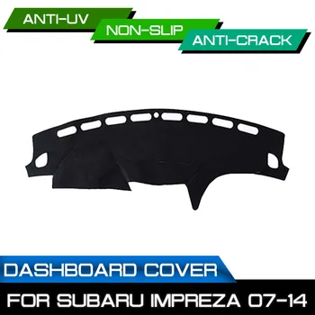 For Subaru Impreza 2007 2008 2009 2010 2011-Bilens Instrumentbræt Mat Anti-beskidt, Non-slip Dash Dække Mat UV-Beskyttelse Skygge