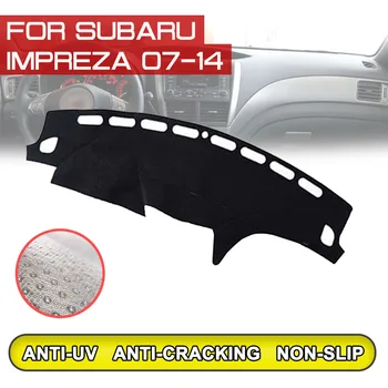 For Subaru Impreza 2007 2008 2009 2010 2011-Bilens Instrumentbræt Mat Anti-beskidt, Non-slip Dash Dække Mat UV-Beskyttelse Skygge