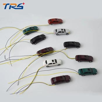 Teraysun 1:150 model light car, 20pcs lys skala biler miniature model bil 7125