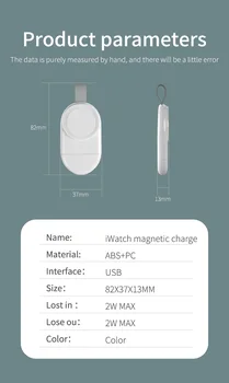 Den trådløse Oplader Til iWatch Serie 1 2 3 4 Opladning Dockingstation Med USB-Bærbare Magnetiske Hurtig Opladning Til Apple-Ur Serie 4 3 2 1