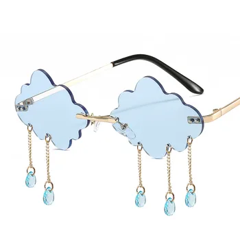 EBROT Mode Butterfly Uindfattede Solbriller Kvinder 2020 Luksus Brand Designer Cloud Kvast Steampunk Sol Briller Unikke Stort Hjerte