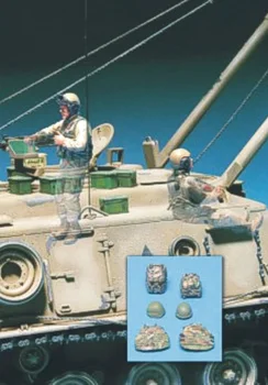 Skala 1/35 Umalet Harpiks Figur Moderne AMERIKANSKE pansrede køretøj besætning 2 tal(ikke indeholder køretøj)