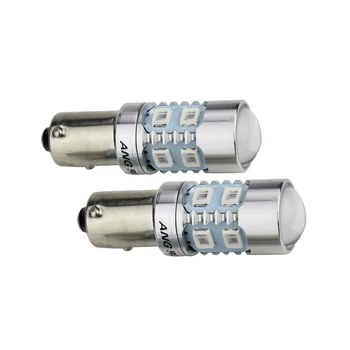 ANGRONG 2x BAW9s HY21W 10W LED Sidelys Reverse Parkering Kørsel Lampe Pære