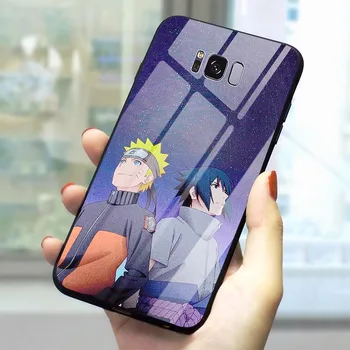 Telefonens Cover Til Galaxy A60 Japans Anime Naruto Hærdet Glas Sag Note 8 9 S7 Kant S8/S9 Plus S10 A10/20/30/40/50/70 M40