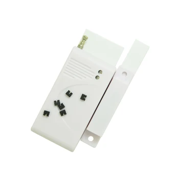4 STK Plast Trådløse Dør Kontakt Sensor Core 315 433MHz Med Jumper GSM Alarm System Tilbehør Omfatter Batteri 12V23AH