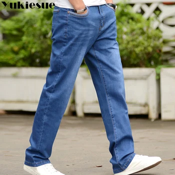 Vintage jeans mænd casual denim jeans Mænd Business Casual Strække loose Jeans Klassiske Bukser Denim Bukser mail-stor størrelse