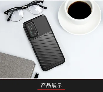 Telefonen Tilfældet for Xiaomi Mi 10T Pro Tilfælde Blød Silikone Rustning Stødsikkert Beskyttende bagcover Tilfældet for Xiaomi Mi 10T Lite