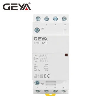 GEYA GYHC 4P 16A, 20A, 25A 4NO ELLER 2NO2NC 220V/230V 50/60 HZ Din-skinne Husstand AC Modulær Kontaktor