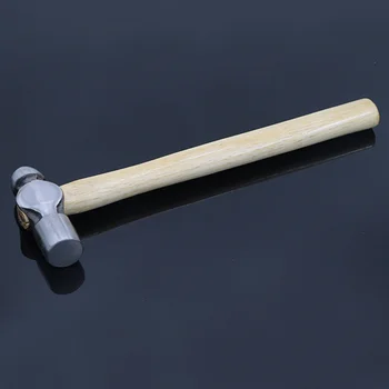 Skridsikre runde hoved hammer med Træ-Håndtag af stål bolden pein hammer for Træbearbejdning maskinarbejder reparation Af håndværktøj 0.5 KG.1LB.2LB3LB