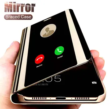 Smart Spejl Flip Phone Case For Xiaomi Mi Poco M3 X3 NFC-10T Pro 10T Lite Tilfælde Klart billede Tilbage Dækker på Xiomi Poko M3 3M Rustning