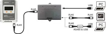 Optag datas funktion tilbehør eolog01 MT50 match med controller af RS485-interface EPEVER EPsolar