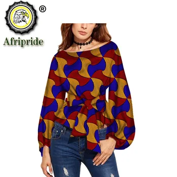 2020 afrikanske udskrive frakker til kvinder ankara outwear afgrøde top med lange ærmer kort jakke casual fest slid afrikanske tøj S1824018 7422