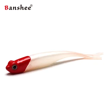 Banshee 100mm 8stk/Masse Shads Bløde Lokker Fast Silicium Agn For Fisken Shad Let Shiner Woblere Fiskeri Lokke Kunstige Plastik