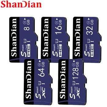 SHANDIAN Smart SD-Kortet, 128 gb Hukommelseskort med Høj Hastighed Class 10 32gb, 64gb Mini-TF Kort til Telefoner, Kameraer Gratis Fragt