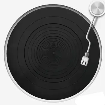 Anti-vibrations-Silikone Pad, Rubber LP Antislip Måtte til Fonograf Drejeskive Vinyl pladespillere Tilbehør