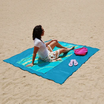 Strand Mat Bærbare Magiske Sand Måtter Tæppe Polyester-Anti-slip Udendørs Camping til Stranden støtte Store Størrelsen, der Selv kører Tour