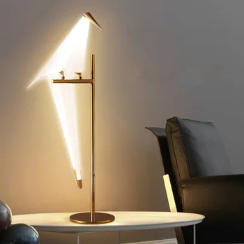 Nyhed Papegøje LED bordlampe Art Design Bird Study bordlampe Sengen Soveværelse Dekoration Lampe LED-lamper Gratis Fragt