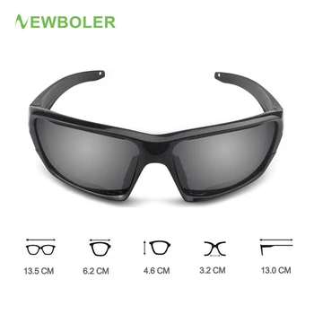 NEWBOLER Polariserede Briller, Fiskeri-Brillerne Udskiftelig Linse Mænd Sport Glassses Kørsel Cykling UV400 Solbriller Gafas de pesca