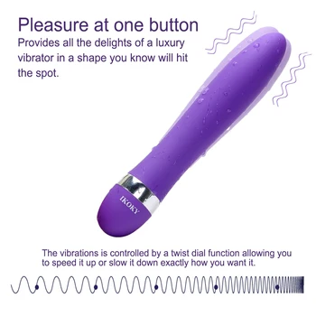 IKOKY Justerbar Vibratorer, Dildoer G-spot Hastighed AV Stick Magic Klitoris Stimulator Wand Kvindelige Massageapparat Sex Legetøj Til Kvinder