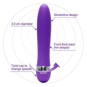 IKOKY Justerbar Vibratorer, Dildoer G-spot Hastighed AV Stick Magic Klitoris Stimulator Wand Kvindelige Massageapparat Sex Legetøj Til Kvinder