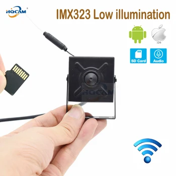 HQCAM CamHi IMX323 Lave illumination1080P Lyd Mini WIFI IP-Kamera indendørs, Trådløse Overvågning CCTV Sikkerhed Onvif-TF Kort Slot