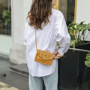 Nye Damer Designer Haspe Håndtasker Kvinder Mini Lille Klap Bag Kvindelige Messenger Pu Læder Rejse Pung Tasker