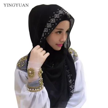 CJ118 180*70cm Mellemøsten varm boring Østrig muslimske tørklæde hijab mode smukke kvinder med tørklæder (ingen underscarf)