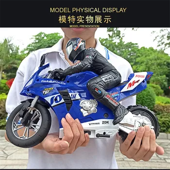 RC Motorcykel HC-802 selvbalancerende 6-Akse Gyroskop Stunt Racing Motorcykel Plast RTR Høj Hastighed 20 km/h 360 Graders Afdrift