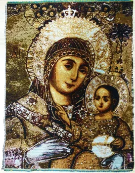 Gratis forsendelse håndværk tapetet,religion, stil, stof indretning billedet,væggen hængsling,Jomfru Maria med den Søn 7854