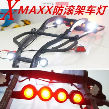 LED Forlygte Lampe + Baglygte + Top Lampe + Side + Lys Beslag til Traxxa-s X-MAXX QL Roll Cage + Stråle skifte linje