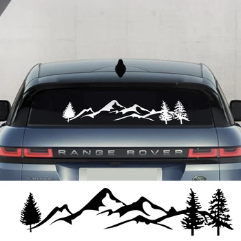 Træet Mountain bildøren Side Klistermærker Bag Forruden Decal Til Lander Rover Range Rover Evoque BMW X1 X3 X5 X6 Jeep Renegade SUV