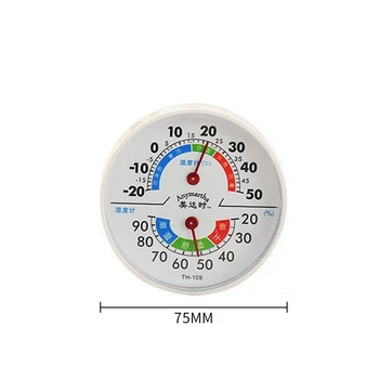 Husstand pointer termometer og hygrometer Industrielle -109 termometer hygrometer monteres på væggen for Hjemmet, Værelse, Køkken, Patio 8032