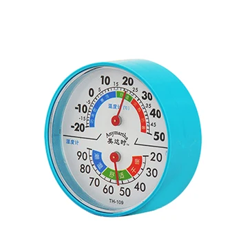 Husstand pointer termometer og hygrometer Industrielle -109 termometer hygrometer monteres på væggen for Hjemmet, Værelse, Køkken, Patio