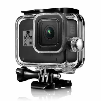 60M Vandtæt Boliger Tilfældet for GoPro Hero 8 Sort Dykning Beskyttende Undersøiske Dyk Dækning for GoPro8 action kamera Tilbehør