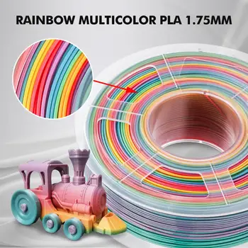 Rainbow PLA Filament: en 3D-Printer Plast Til 3D-Pen Til at Tegne 1 kg 1.75 mm Til Børn med Høj Styrke Hurtig levering