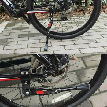 MTB Road Cykel Cykling Parkering Kick Står Ben Rack Universal Justerbar Tandbøjle Mount Side Støtte Fods Cykel Dele, Tilbehør