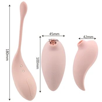 2stk Klitoris Sugende Vibrator Klitoris Stimulator Nipple Sucker Vibrerende Æg Massage Vibrator Trusse Fjernbetjening Fisse Slikning Legetøj