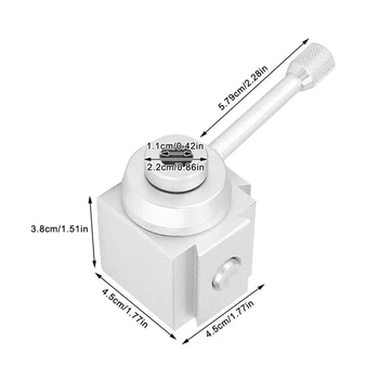 Amerikansk Type Mini-Drejebænk Quick Change Tool Indlæg Aluminium Alloy Magnetisk Værktøj Indehaver