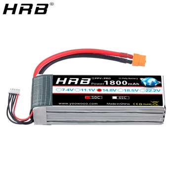 HRB 4S Lipo Batteri 14,8 V 1800mah 50C XT60 Til Agn Både Buggy Biler, Fly, RC Hobby Dele T TRX EF5 XT90 Dekaner Kvindelige