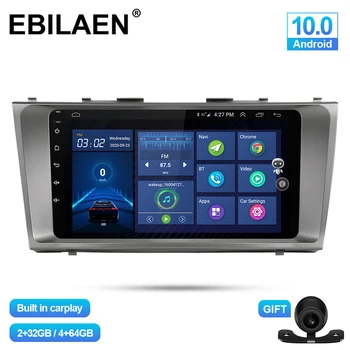 EBILAEN Car Multimedia Afspiller Til Toyota Camry 40 2006-2011 Android 10.0 Autoradio GPS Navigation IPS Styreenhed Stereo 4G Carplay