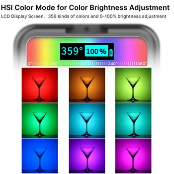Ulanzi VL49 RGB LED Video Lys 2500K-9000K Med Koldt Sko Fotografiske Belysning Vlog Fyld Lys Til din Smartphone-SLR DSLR-Kamera