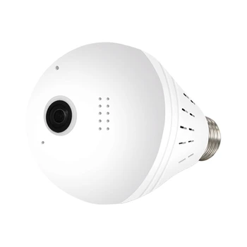 LED Lys 960P Wifi Kamera Smart 360 degreePanoramic Sikkerhed i Hjemmet Trådløst CCTV To-Vejs o Fiskeøje Pære Kamera