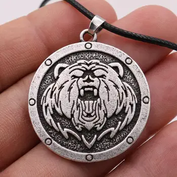 Nostalgi Viking Bear Paw Vedhæng Slavisk Dyr Talisman Nordiske Amulet Smykker Halskæde Hedenske Mænd